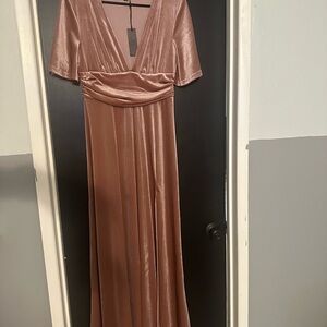 Bella and Bloom Boutique light pink Maxi dress